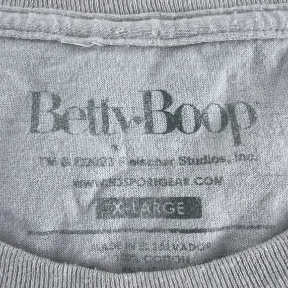 Betty Boop Yellowstone Ranch Graphic Tee X-Large White Cotton 5931 - Picture 3 of 8